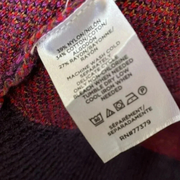 Ann Taylor purple red plaid  long cardigan - Picture 5 of 6